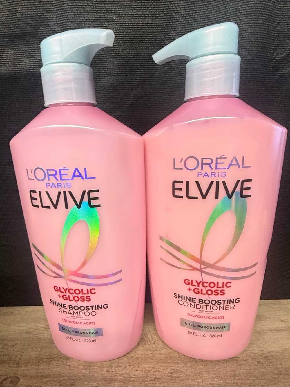 L’Oreal Paris Elvive Glycolic + Gloss Shampoo & Conditioner Set